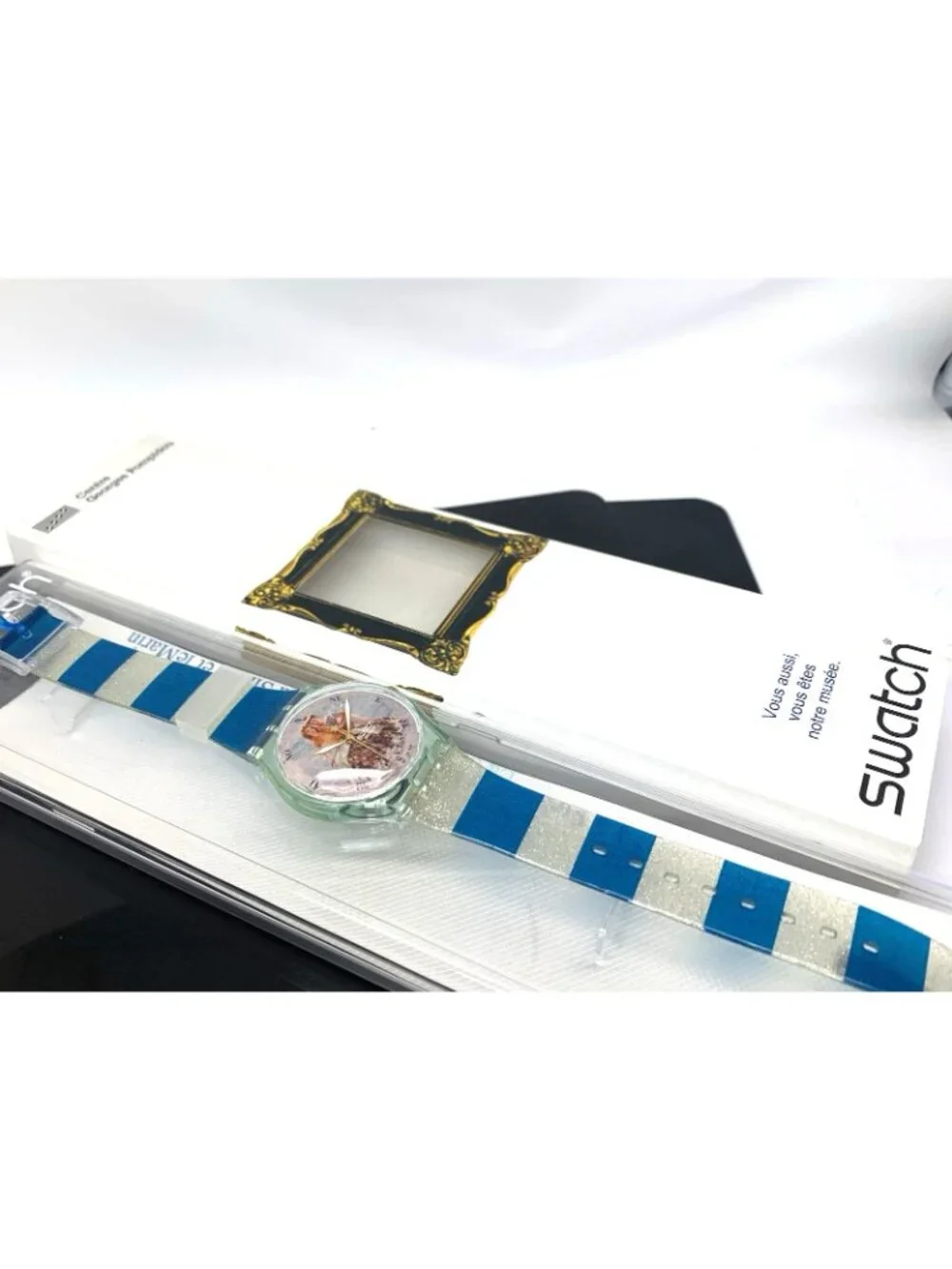 Swatch Unisex Watch GZ161 La Sirene et le Marin Mermaid Swiss Quartz 1999 34mm